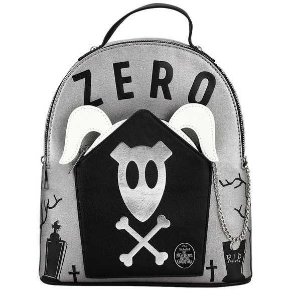 DISNEY THE NIGHTMARE BEFORE CHRISTMAS Zero Tombstone MINI BACKPACK & COIN PURSE! main image 4